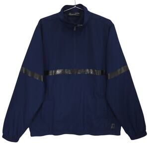 Under Armour Windbreaker Jacket Mens XL Navy Blue Lightweight Athletic Half Zip